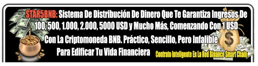 Star5BNB: Gana ingresos ilimitados con solo 1 dólar en blockchain. Descubre cómo esta plataforma revolucionaria puede transformar tu economía
