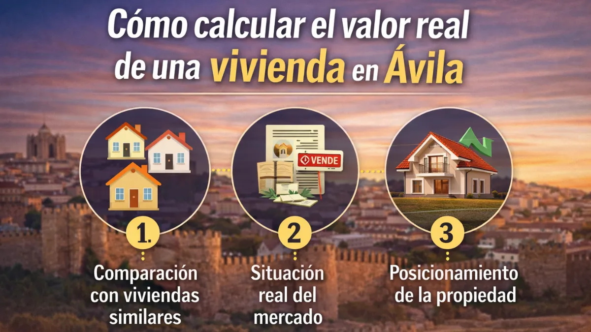 cómo calcular el valor real de una vivienda en Ávila antes de vender